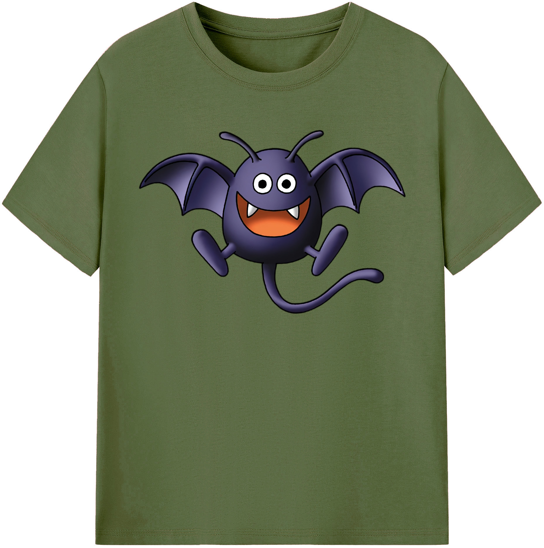 （画像用） ドラゴンクエスト Doragon Kuesuto Dragon Quest 綿100％半袖Tシャツ（フロントプリント）